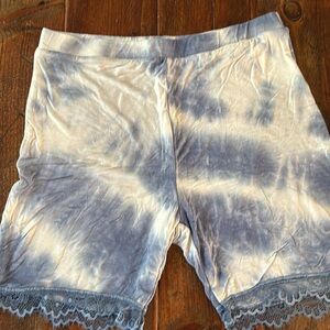 AE studio tie dye bike shorts